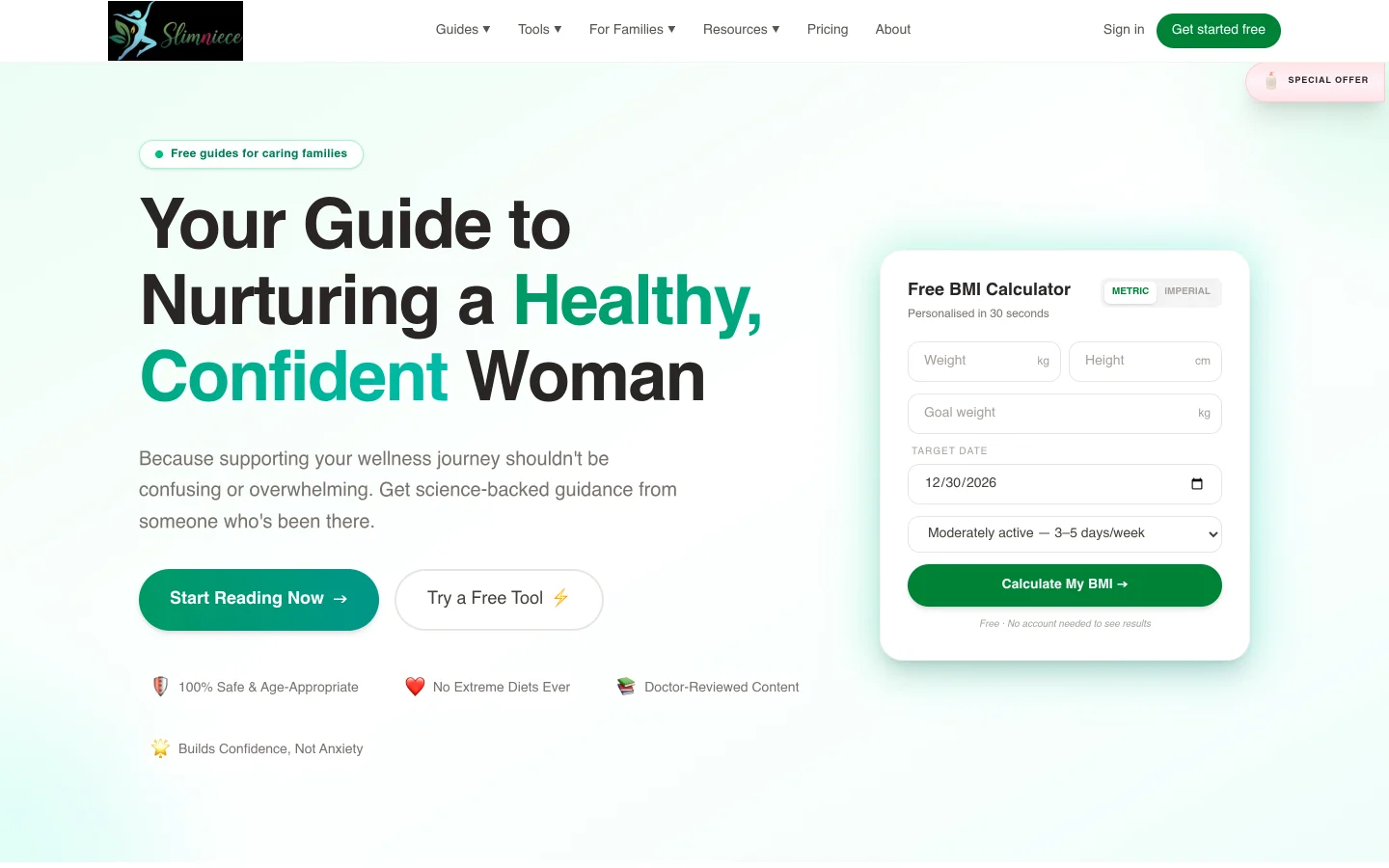 SlimNiece website